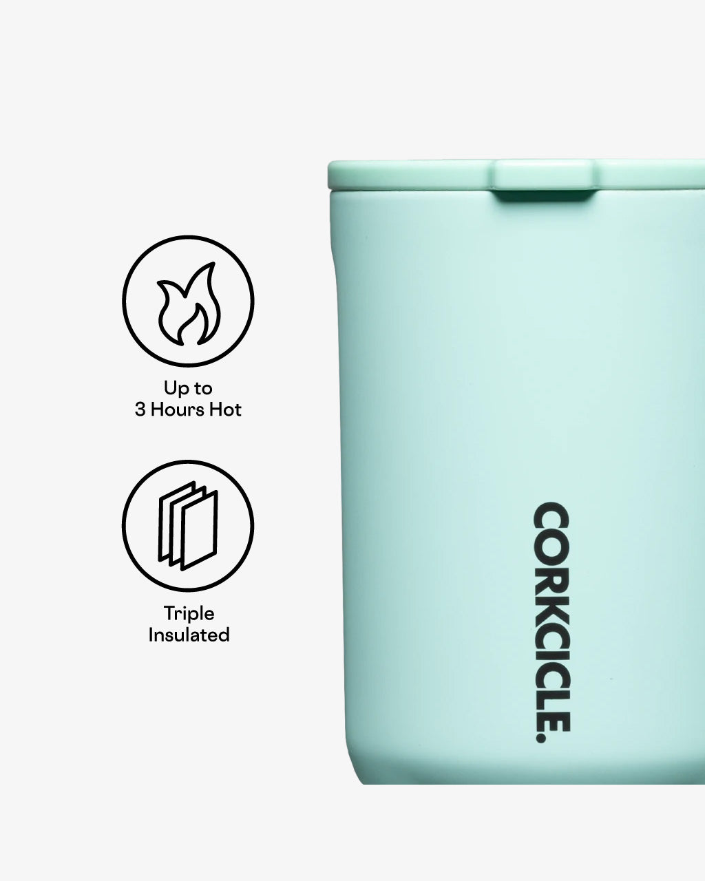 Corkcicle Neon Lights Coffee Mug 16oz | Sun Soaked Teal