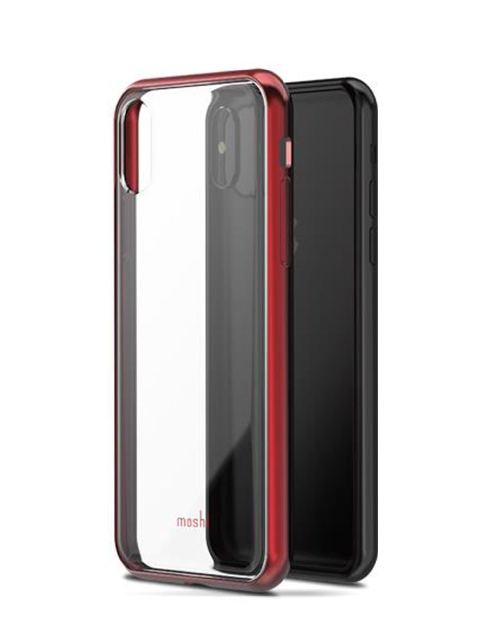 Moshi Vitros Clear Phone Case for iPhone X/Xs | Red